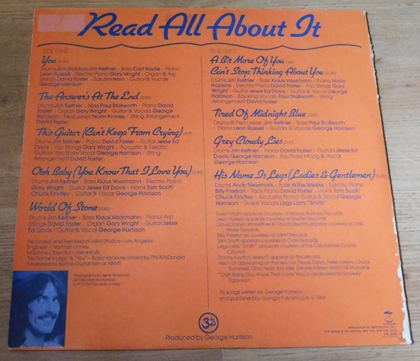 George Harrison – Extra Texture (Read All About It)