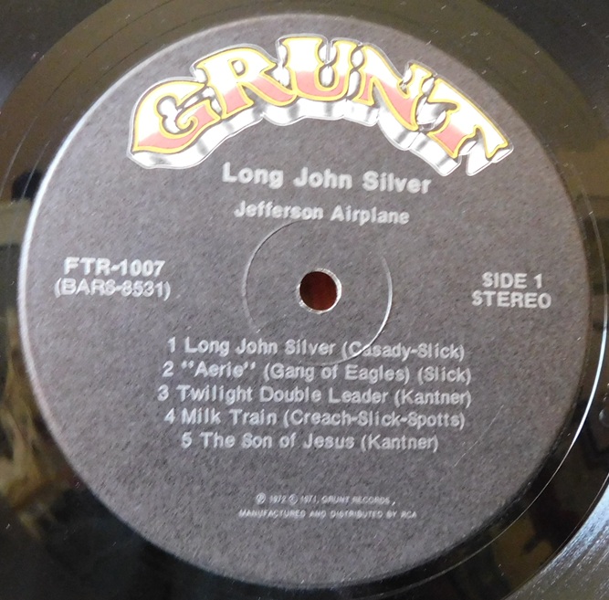 Jefferson Airplane ‎– Long John Silver