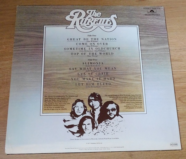 The Rubettes ‎– Sometime In Oldchurch
