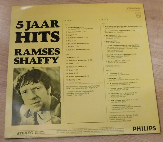 Ramses Shaffy ‎– 5 Jaar Hits