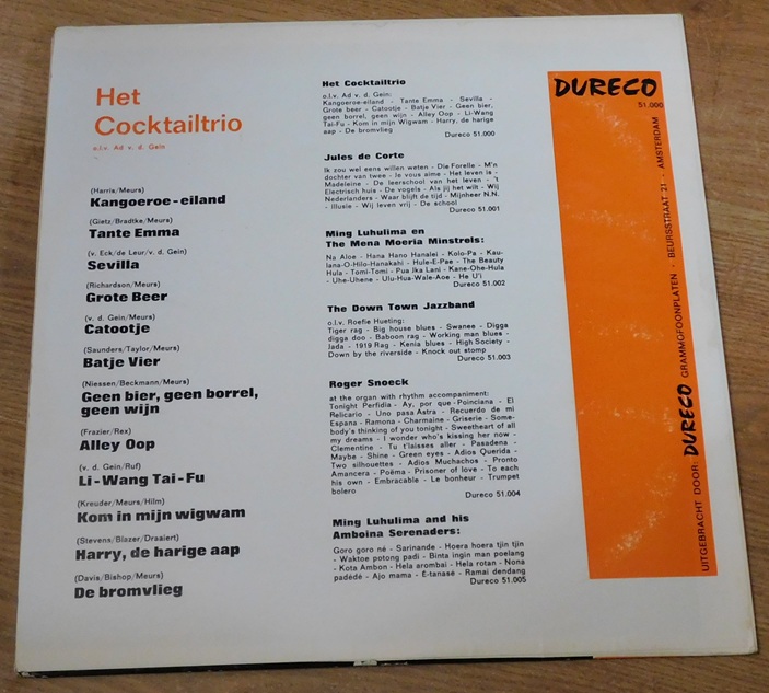 Het Cocktail Trio o.l.v. Ad v.d. Gein – Het Cocktail Trio