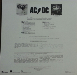 AC/DC - Live From Atlantic Studios 1977  | LP