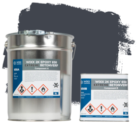 Wixx 2K Epoxy 650 Extreme Betoncoating 10L | RAL 7015 Lei Grijs