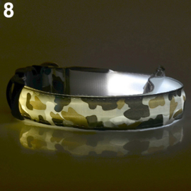 Led halsband Camouflage OP = OP