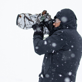 Housse de pluie de type 1 Neige pour l'objectif