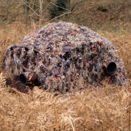 Filet de camouflage Hybride Brun naturel 1,5x3 m.