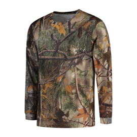 T-shirt Long Sleeve, Brown Forest Camo, size Extra Large