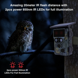 Stealth Gear Nightjar Dual-Cam Solar 4K Wifi Trailcamera