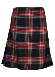 Black Stewart 8 yard kilt