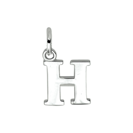 Zilveren letterhanger H