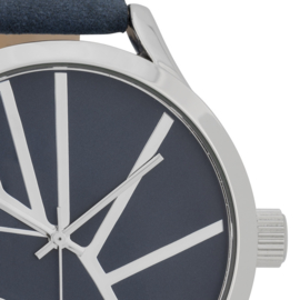 OOZOO Timepieces blauw horloge 43 mm