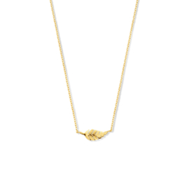 Gouden collier veertje