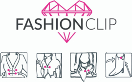 Fashion clips rond zwart mat