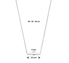 Collier graveerhanger 40 - 42 - 44 cm