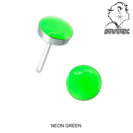 Zweerknopjes neon groen