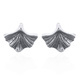 oorknopjes: ginkgo blaadjes