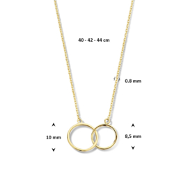 9k collier 40 - 42 - 44 cm