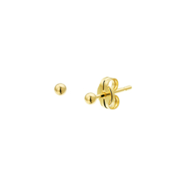 14k Gouden stekers bol 2 mm