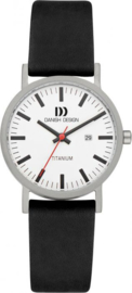 Danish Design horloge wit/zwart datum 30 mm