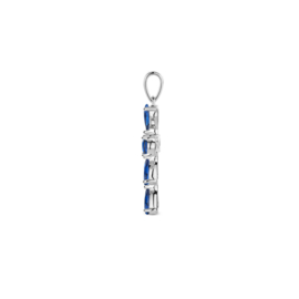 hanger kruis zirkonia saffier