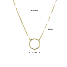 Gouden collier rondje
