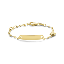 Gouden kindergraveerarmband vlinder