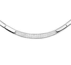 Collier zirkonia 6,5 mm 43 + 3 cm