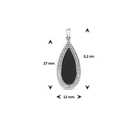 Hanger onyx en zirkonia