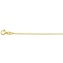 Collier gourmette verguld 1,2 mm 45 cm