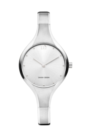Danish Design horloge zilver 28 cm