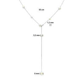 y-collier parels 55 cm