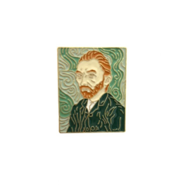 broche:schilderijtje Vincent van Gogh