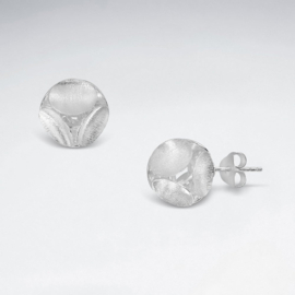 Zilveren oorknopjes: 3D