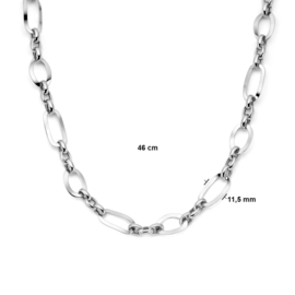 open schakels collier 11,5 mm 46 cm