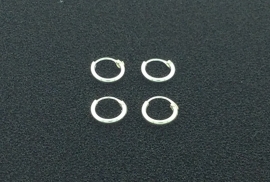 Zilveren oorringetjes 8 mm