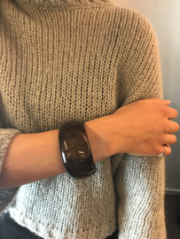 Zsiska armband rond tijgerooglook