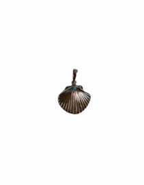 Zilveren kettinghanger schelp