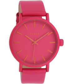 OOZOO Timepieces  fuchsia/ orange 42 mm C11178