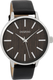 OOZOO Timepieces black nut 42 mm