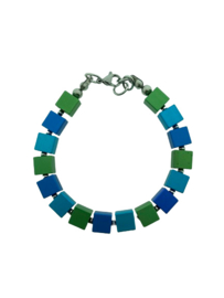 armband groen blauwe tinten