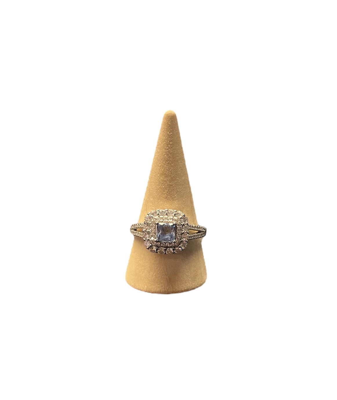 Handgemaakte zilveren aquamarine ring