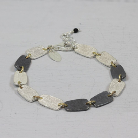 JÉH zilveren armband oxy met goldfilled