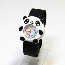 klap horloge met panda