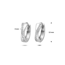 klapoorringen zirkonia 13 mm
