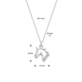 collier paard 0,9 mm 36 + 3 cm