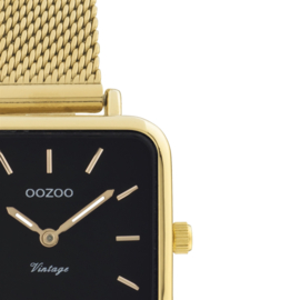 OOZOO Vintage vierkant goud/zwart 26 mm