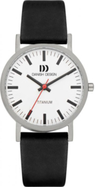 Danish Design horloge wit/zwart 35 mm
