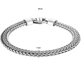 Armband oxi vossestaart 7 mm 20 cm
