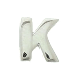 Zilveren letterbedels K