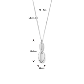 collier 1,8 mm 46 + 4 cm poli/mat